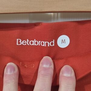 Betabrand Burnt Orange Straight Leg Yoga Style Pants
